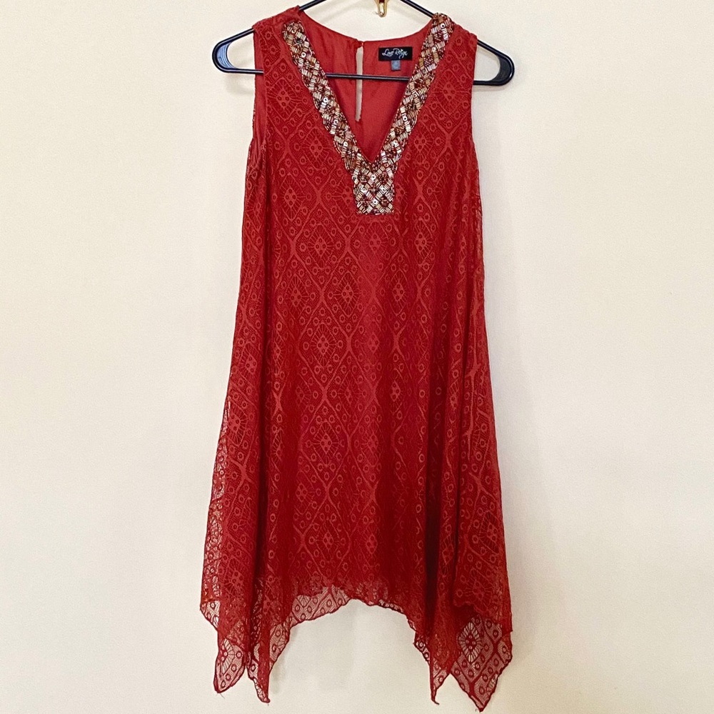 NWOT Love Reign Burnt Orange Dress